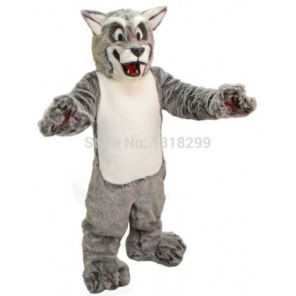 Friendly Wolf Mascot Costume