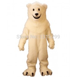 White Polar Bear Mascot Costume