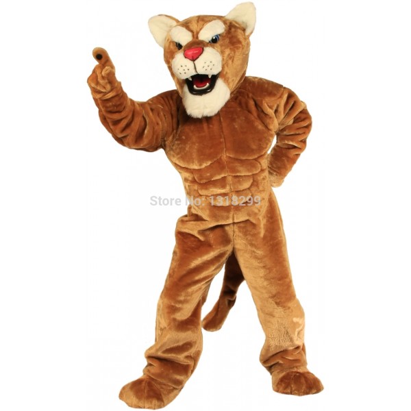 Leopard Panther Corby Cougar Mascot Costume