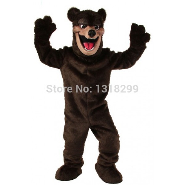 Dark Brown Bear Mascot Costume
