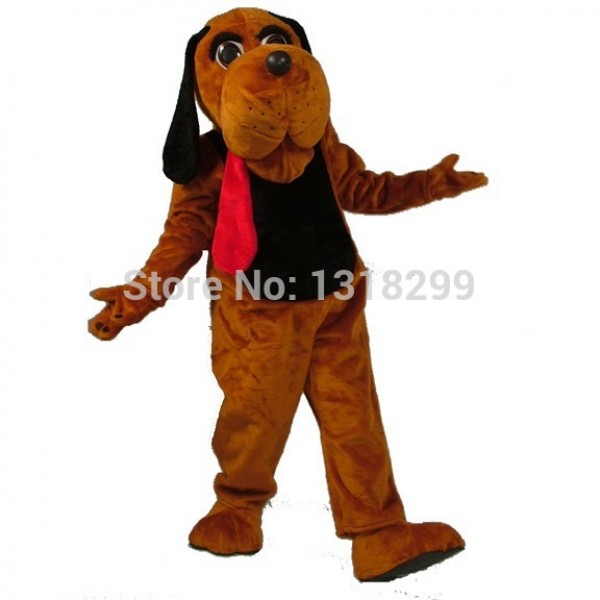 PARK Dark Brown Hound Dog Mascot Costume