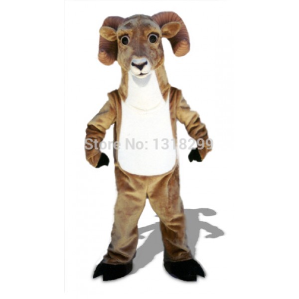 Tan Ram Mascot Costume