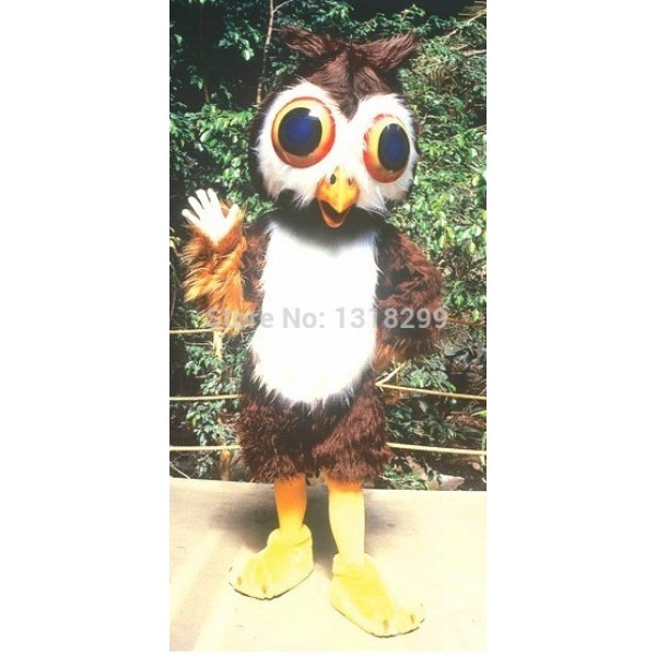 Plush Owl Baby Mascot Costume