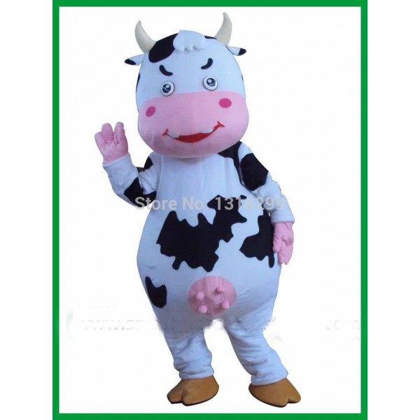 Dairy Cattle Milk Cow Mascot Costume