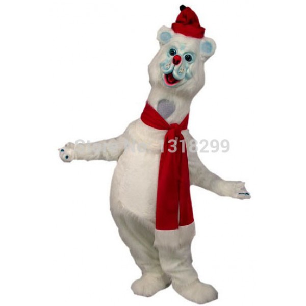Polar White Bear Mascot Costume