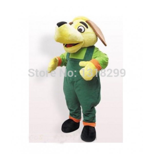 Trousers Yellow Dog Mascot Costume