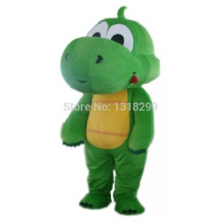 Green Dinosaur Mascot Costume