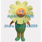little yellow sun flower Mascot Costume