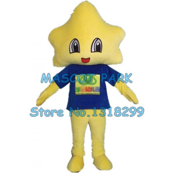 yellow star Mascot Costume