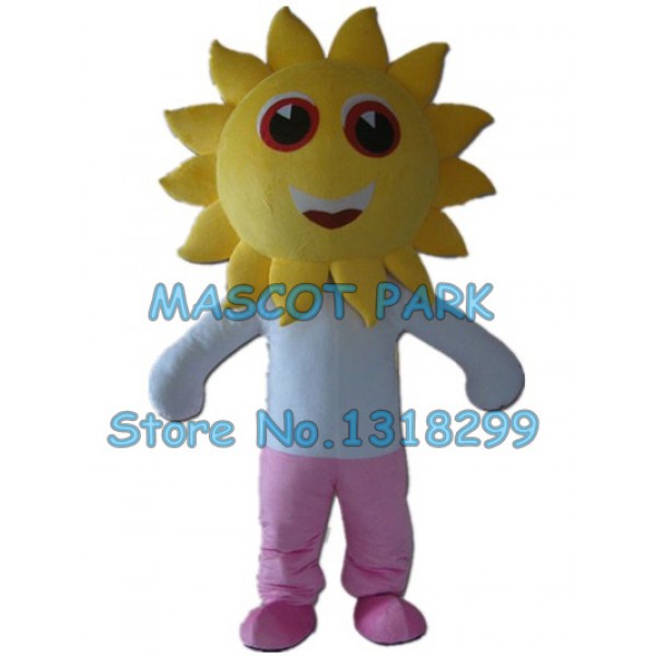 sunflower boy Mascot Costume