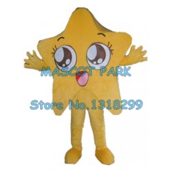 yellow star Mascot Costume