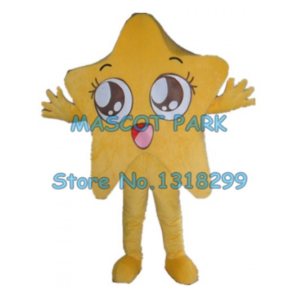 yellow star Mascot Costume