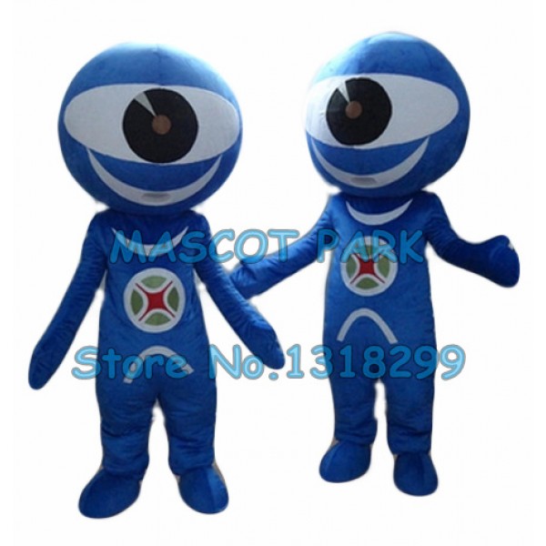 blue eyeball Mascot Costume