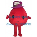 red ball masot costume