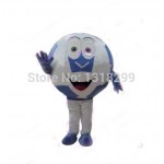 Blue Soccer Football Mascot Costume