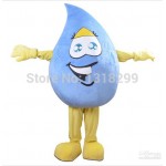Blue Rain Drop Mascot Costume