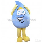 Blue Rain Drop Mascot Costume