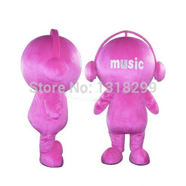 Pink Music Doll Mascot Costume