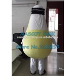 big yellow lamp light bulb Mascot Costume