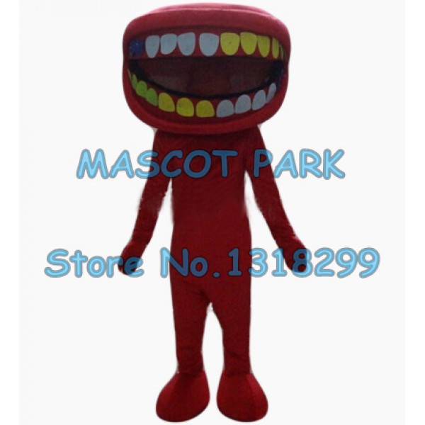 big mouth bad teeth Mascot Costume
