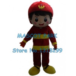 red boy Mascot Costume
