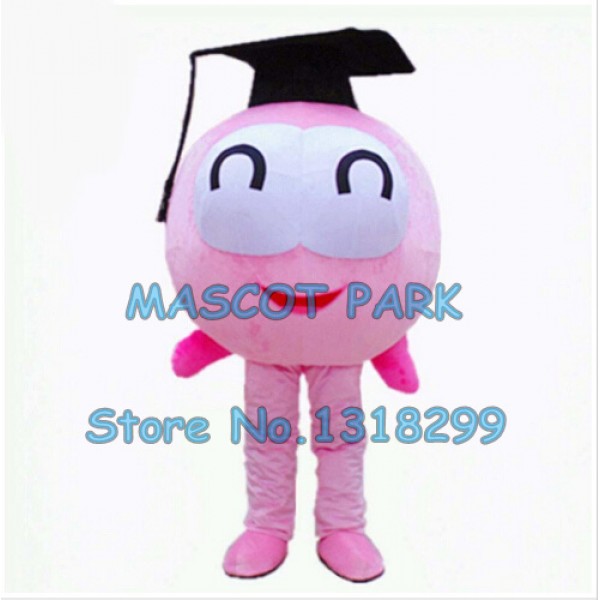 pink fish scholar Mascot Costume