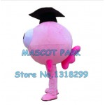 pink fish scholar Mascot Costume