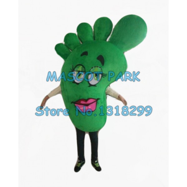 big green foot Mascot Costume