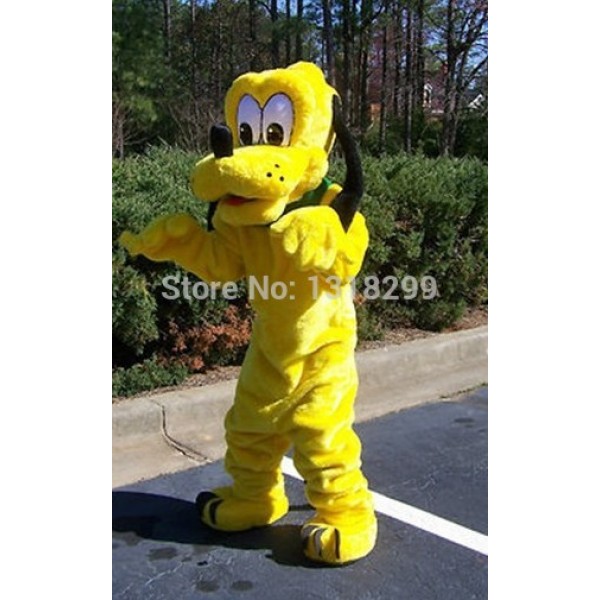 yellow Dog Mascot Costume