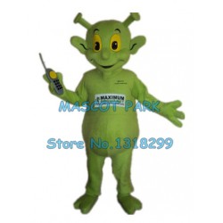 Green Alien Mascot Costume