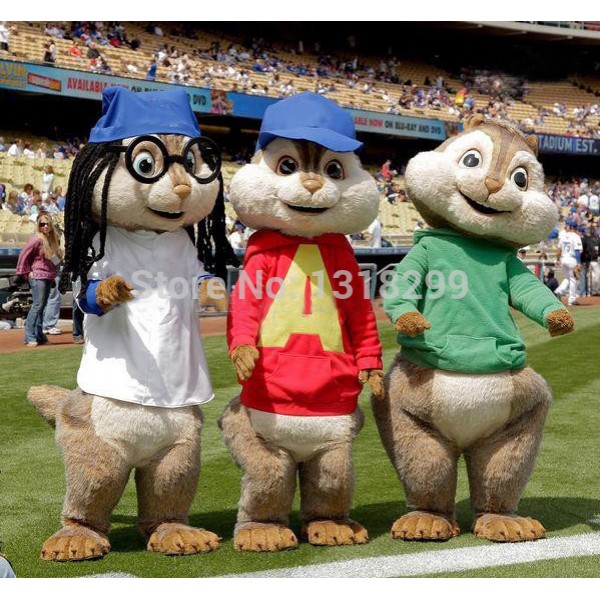 Chipmunks Mascot Costume