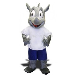 Robert the Rhino Mascot Costume