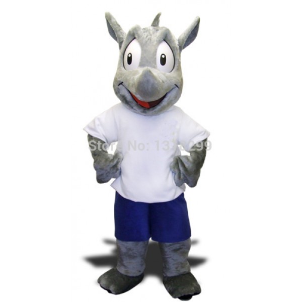 Robert the Rhino Mascot Costume
