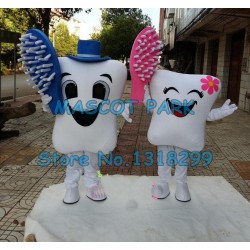 a pair of healthy tooth Mascot Costume