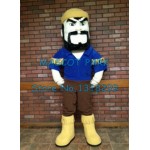 big black beard Voyageur Mascot Costume