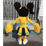 Yellow Dress Cutie Cheer Leader Mascot Costume