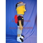 light lamp bulb boy Mascot Costume