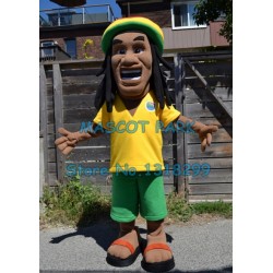 long black hair man Mascot Costume