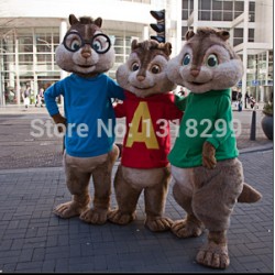 Chipmunks Mascot Costume