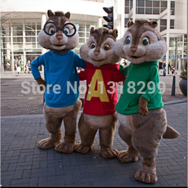 Chipmunks Mascot Costume