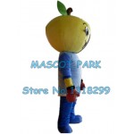 orange boy Mascot Costume