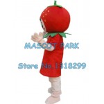 red strawberry Mascot Costume