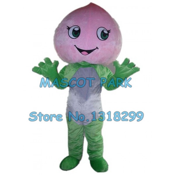 pink Peaches Mascot Costume