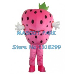 pink strawberry Mascot Costume