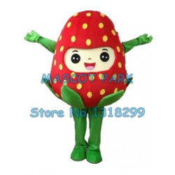 red strawberry Mascot Costume