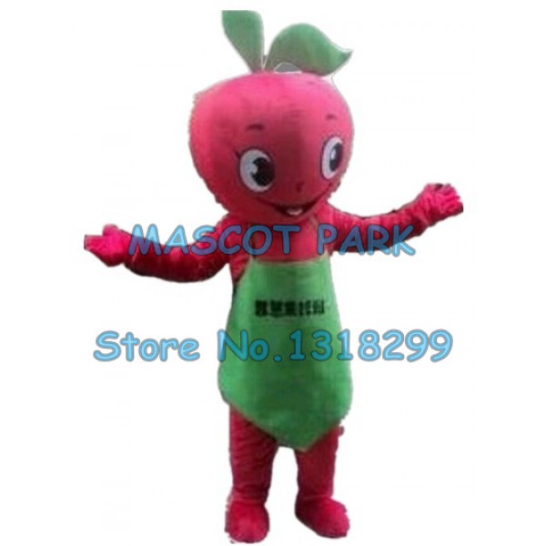 red apple Mascot Costume