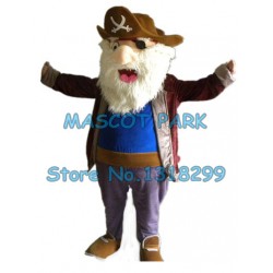 old pirate Mascot Costume