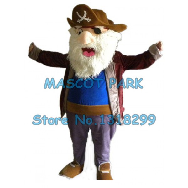 old pirate Mascot Costume
