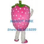 pink strawberry Mascot Costume