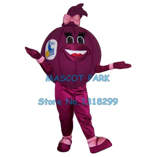 Purple onion Mascot Costume
